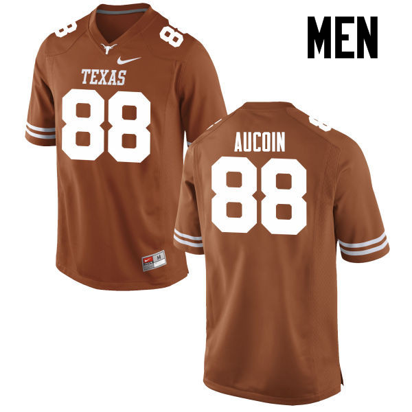 Men #88 Peyton Aucoin Texas Longhorns College Football Jerseys-Tex Orange